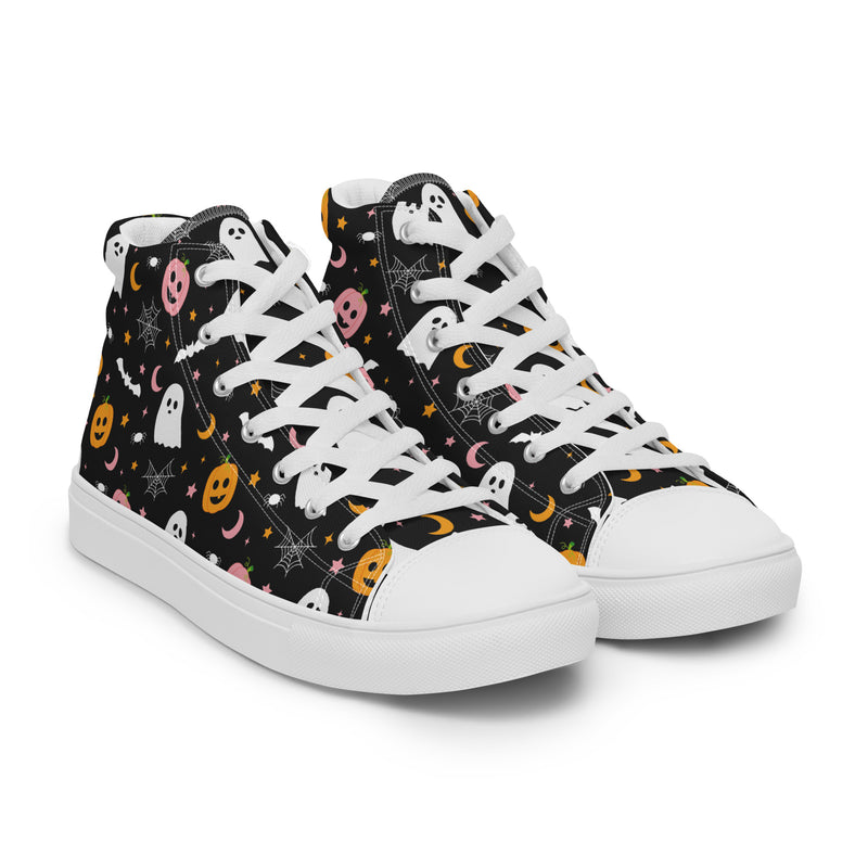 Halloween Night High Top #260 - Front View | HA!LO Canvas Sneakers