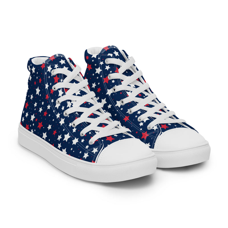 Patriot Blue High Top #356 - Front View | HA!LO Canvas Sneakers