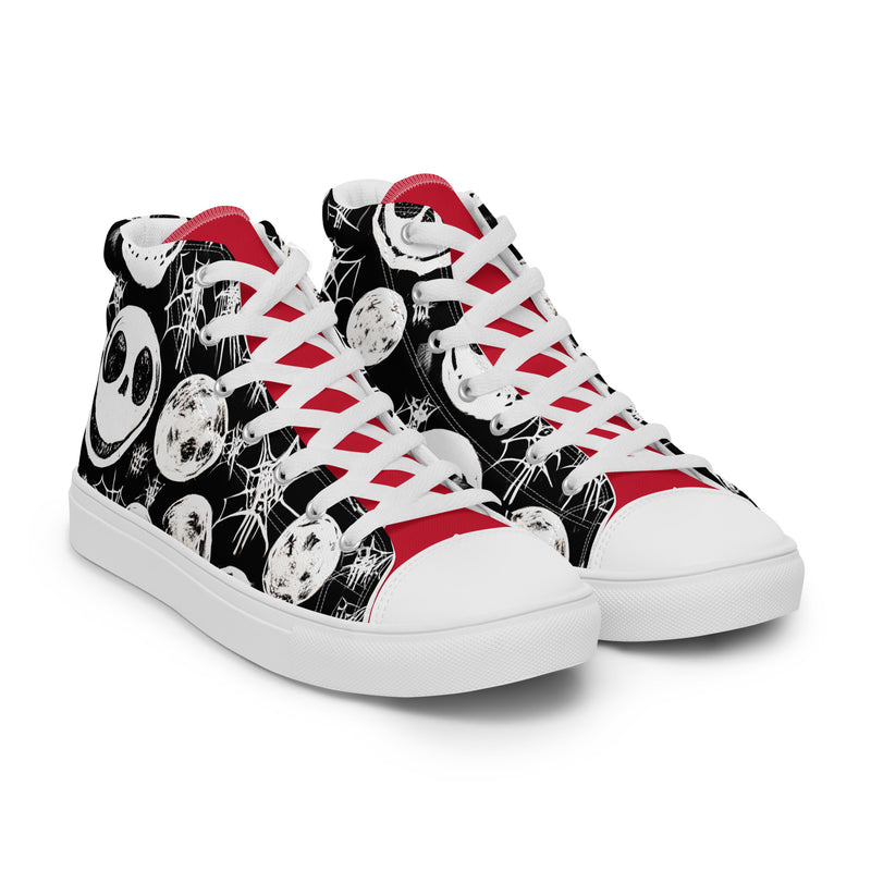Jack Skellington High Top #325 - Front View | HA!LO Canvas Sneakers