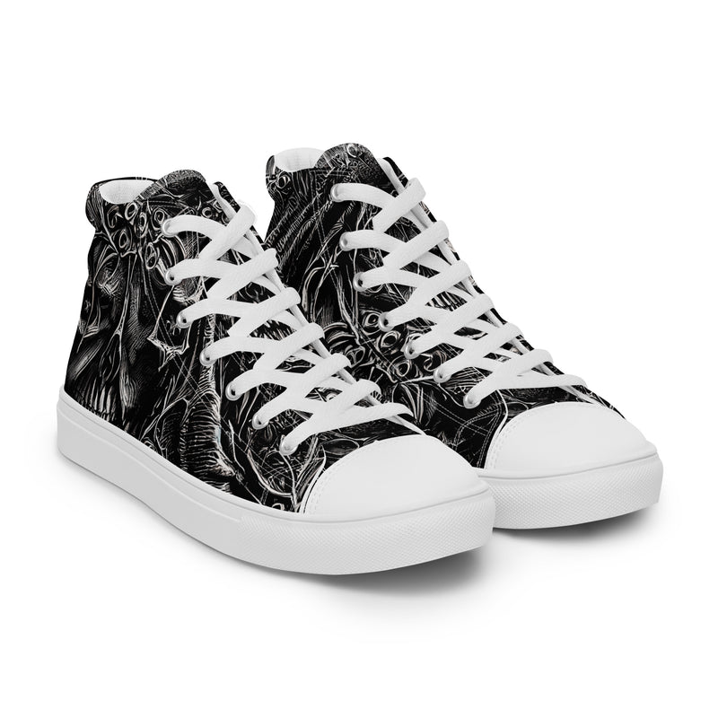 Halloween Occult High Top #330 - Front View | HA!LO Canvas Sneakers