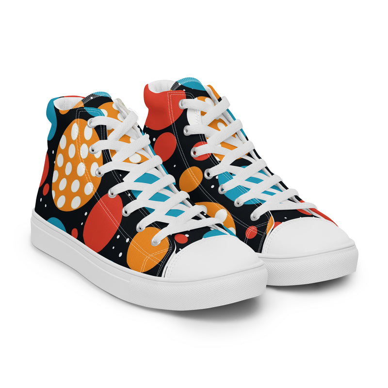 HA!LO Retro Art #351 — Men’s Canvas High Top