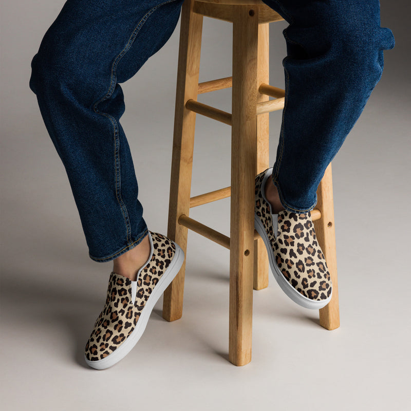 Leopard Classic Slip-On #79 - Opposite Side | HA!LO Canvas Sneakers