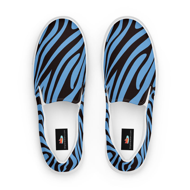Purple Zebra Slip-On #81 - Sole Detail | HA!LO Canvas Sneakers