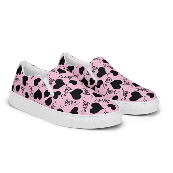 HA!LO Pink Heart Scatter Slip-On #67