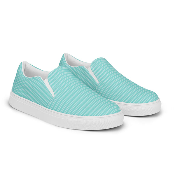 HA!LO Aqua Pinstripe Slip-On #74