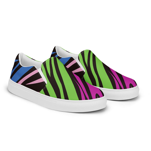 HA!LO Green Zebra Slip-On #85