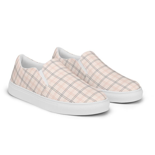 HA!LO Cream Plaid Slip-On #94