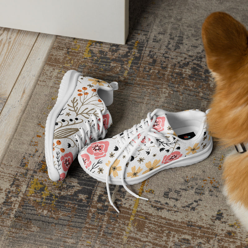 Botanical Wildflower Athletic #1 - Opposite Side | HA!LO Canvas Sneakers