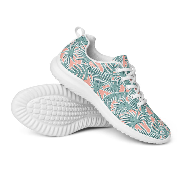HA!LO Pink Flamingo Tropical — Women's Canvas Athletic Sneaker