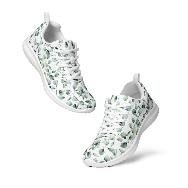 Eucalyptus Sprig Athletic #13 - Top Down View | HA!LO Canvas Sneakers