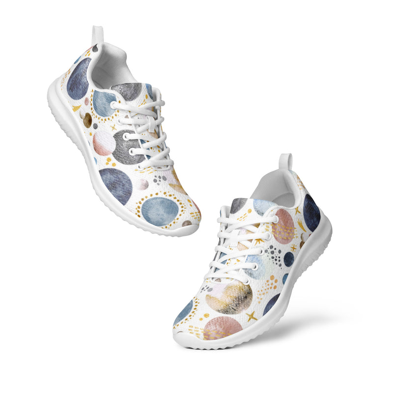 Abstract Bubble Athletic #18 - Top Down View | HA!LO Canvas Sneakers