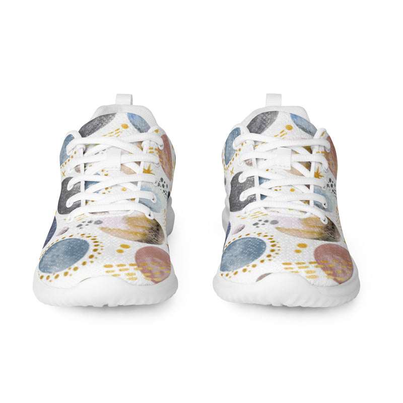 Abstract Bubble Athletic #18 - Front View | HA!LO Canvas Sneakers