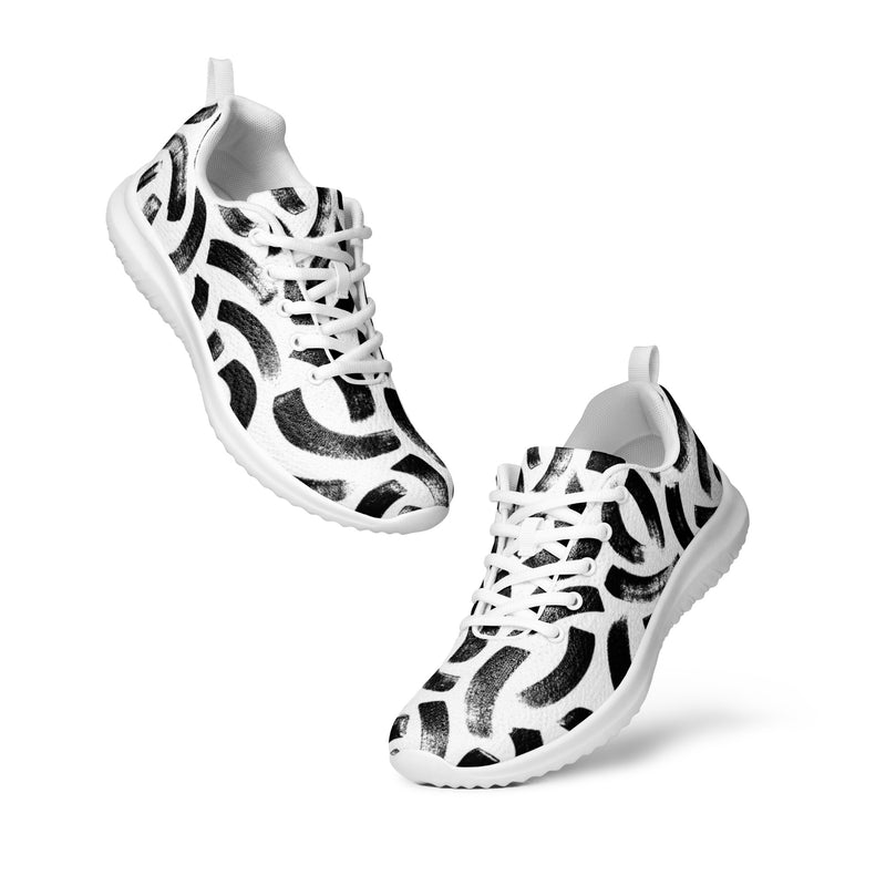 Cow Print Bold Athletic #20 - Top Down View | HA!LO Canvas Sneakers