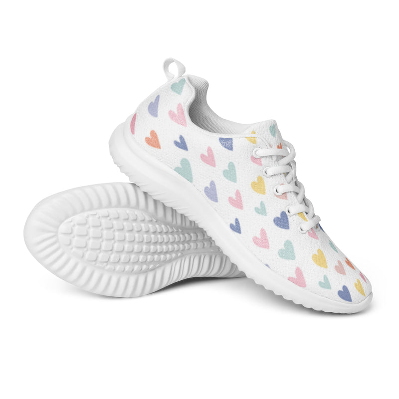 Colorful Heart Athletic #21 - Canvas High Top Sneakers | HA!LO
