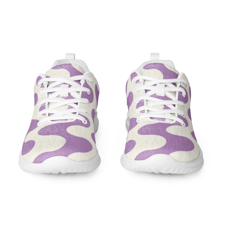 Purple Wave Athletic #9 - Front View | HA!LO Canvas Sneakers