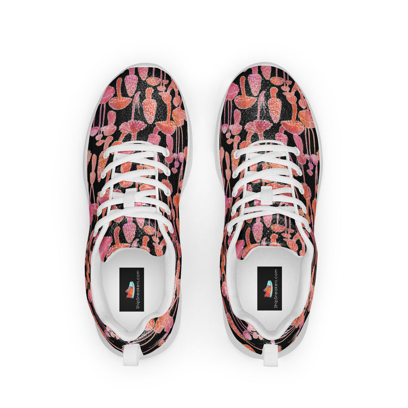 Pink Leopard Camo Athletic #27 - Back View | HA!LO Canvas Sneakers