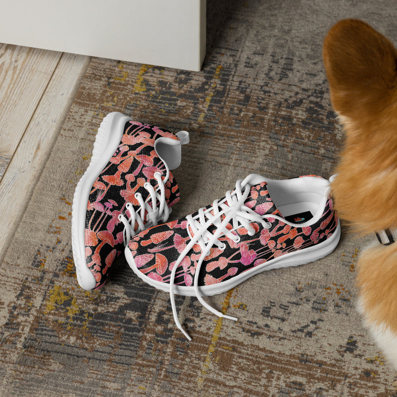 Pink Leopard Camo Athletic #27 - Opposite Side | HA!LO Canvas Sneakers