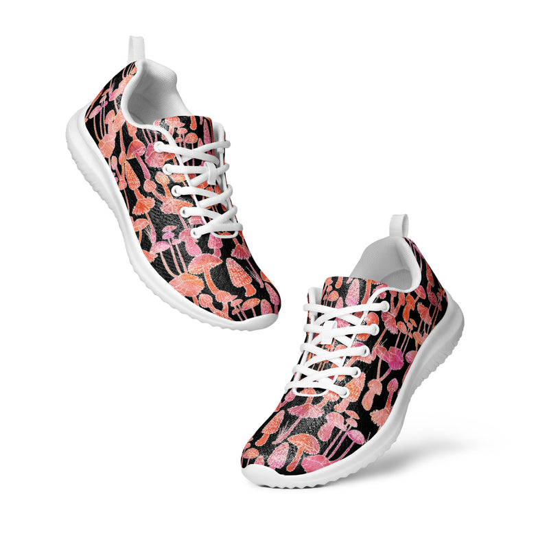 Pink Leopard Camo Athletic #27 - Top Down View | HA!LO Canvas Sneakers