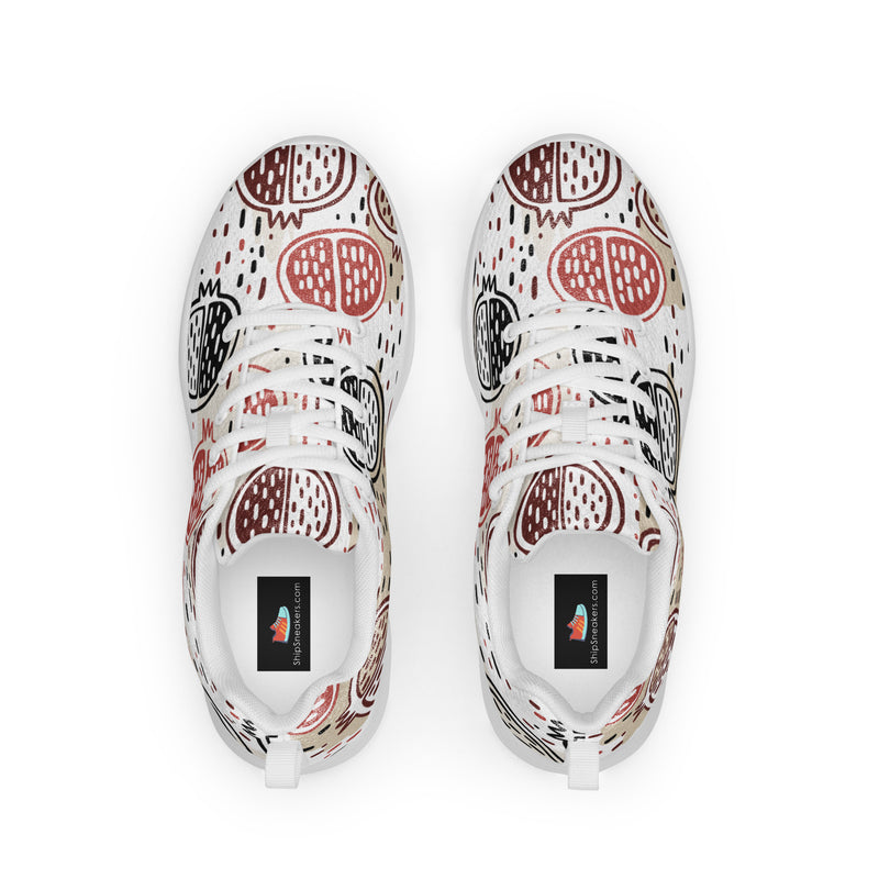 Boho Paisley Circle Athletic #33 - Back View | HA!LO Canvas Sneakers