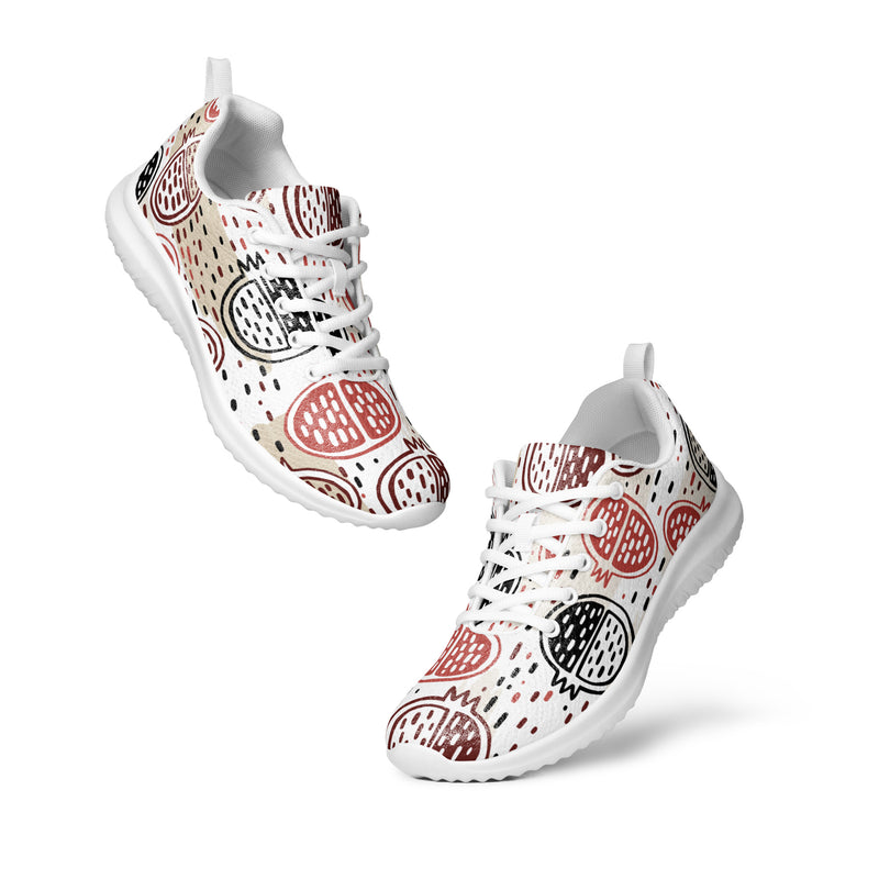 Boho Paisley Circle Athletic #33 - Top Down View | HA!LO Canvas Sneakers