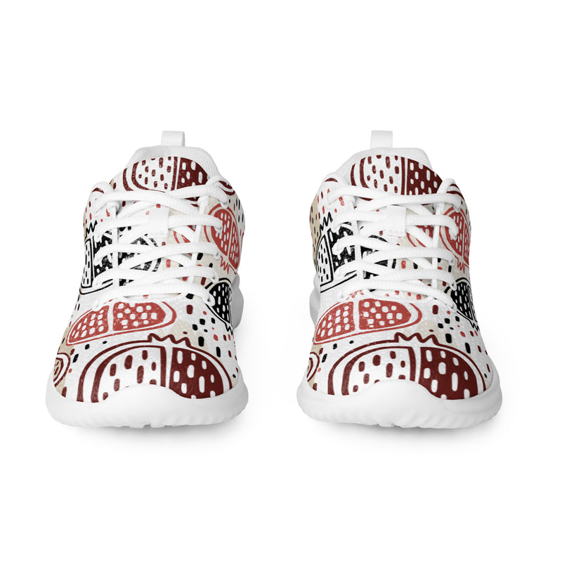 Boho Paisley Circle Athletic #33 - Front View | HA!LO Canvas Sneakers