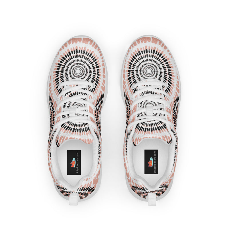 Boho Sun Medallion Athletic #39 - Back View | HA!LO Canvas Sneakers