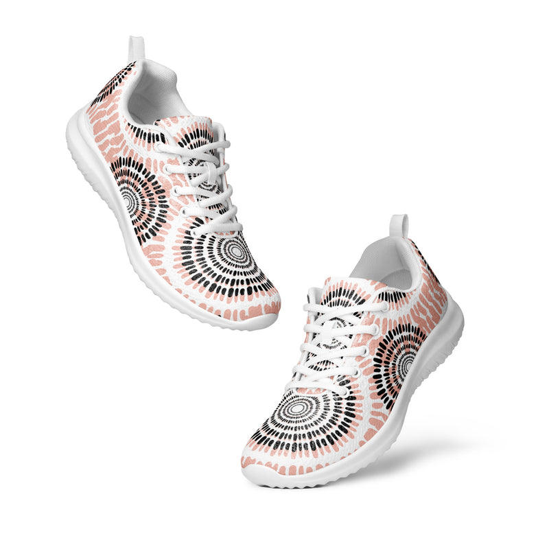 Boho Sun Medallion Athletic #39 - Top Down View | HA!LO Canvas Sneakers