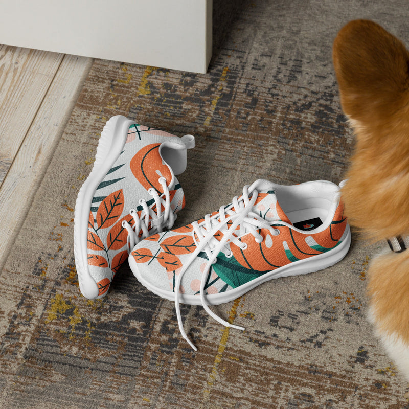 Autumn Leaf Botanical Athletic #46 - Opposite Side | HA!LO Canvas Sneakers