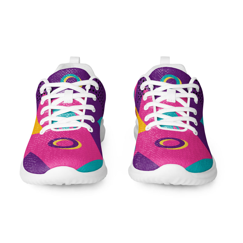 Color Block Pop Athletic #47 - Front View | HA!LO Canvas Sneakers