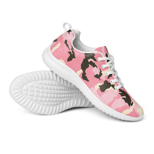 HA!LO Pink Camo — Women's Canvas Athletic Sneaker