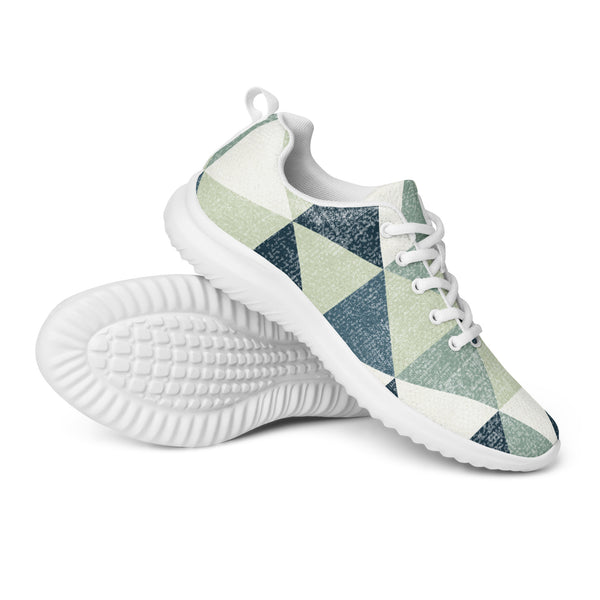 HA!LO Geometric Triangle — Women's Canvas Athletic Sneaker