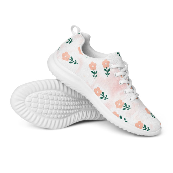 HA!LO Pink Tulip Rose — Women's Canvas Athletic Sneaker