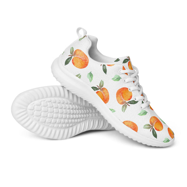 HA!LO Peach Citrus Leaf — Women's Canvas Athletic Sneaker