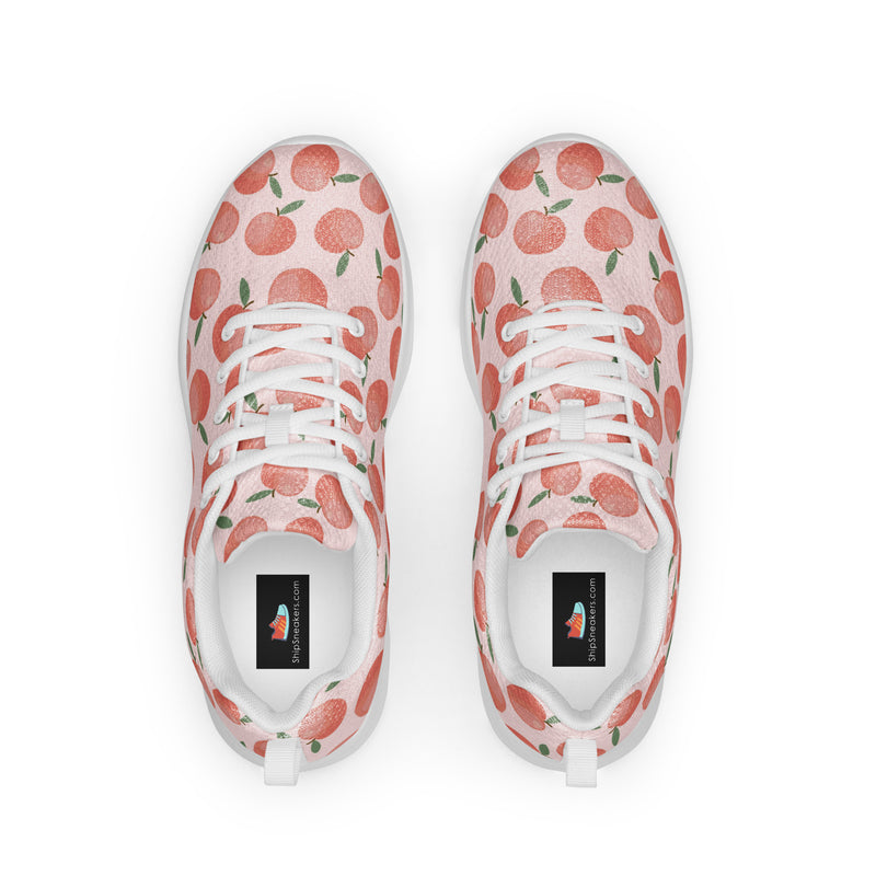 Peach Grapefruit Athletic #66 - Back View | HA!LO Canvas Sneakers