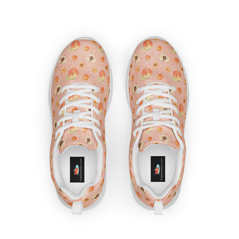 Peach Pear Athletic #67 - Back View | HA!LO Canvas Sneakers