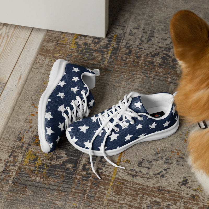 Navy Star Athletic #83 - Opposite Side | HA!LO Canvas Sneakers