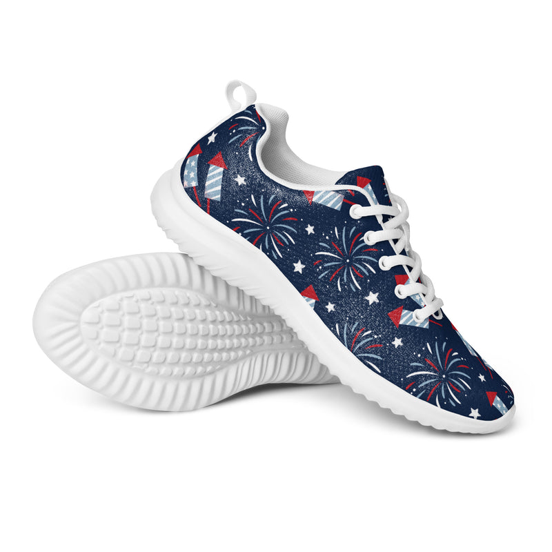 Navy Firework Athletic #85 - Canvas High Top Sneakers | HA!LO
