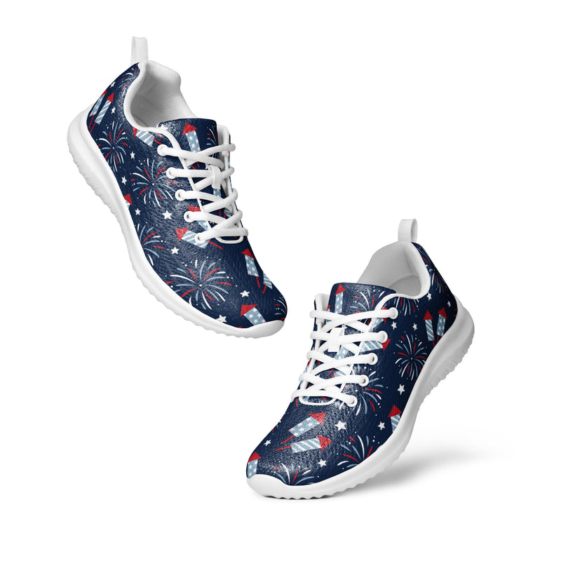 Navy Firework Athletic #85 - Top Down View | HA!LO Canvas Sneakers