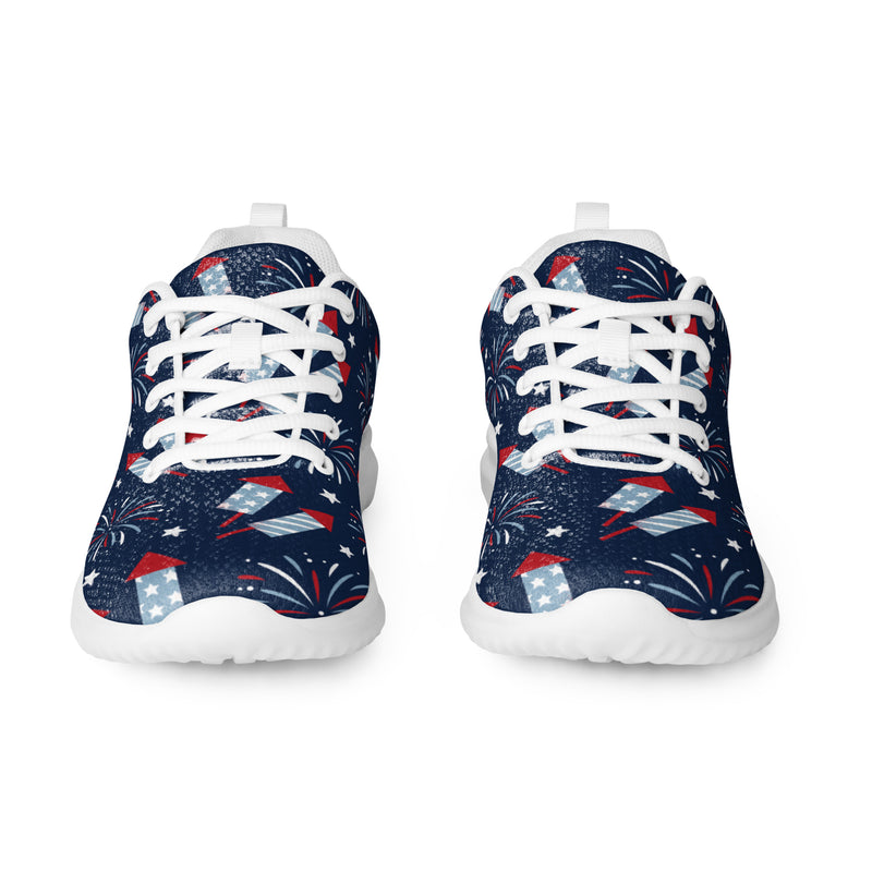 Navy Firework Athletic #85 - Front View | HA!LO Canvas Sneakers