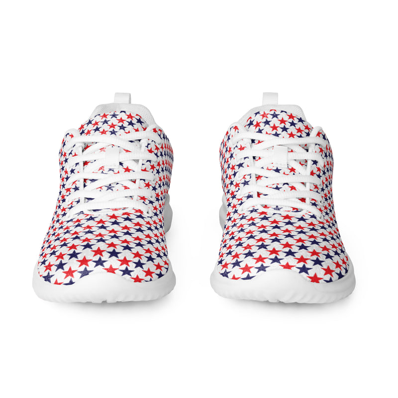 Red Confetti Scatter Athletic #90 - Front View | HA!LO Canvas Sneakers