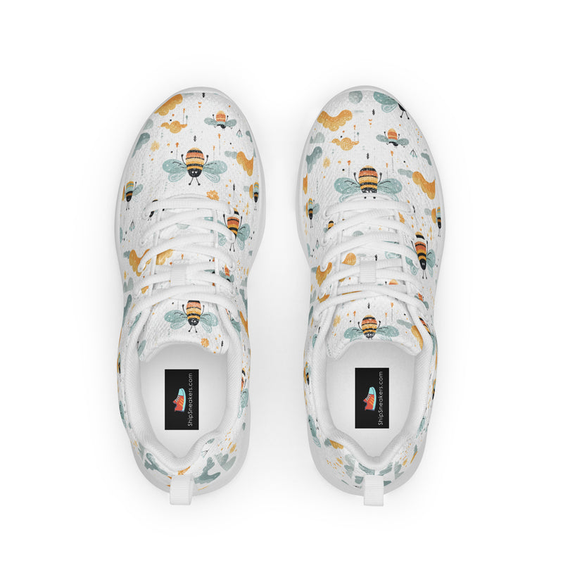 Cute Animal Doodle Athletic #93 - Back View | HA!LO Canvas Sneakers