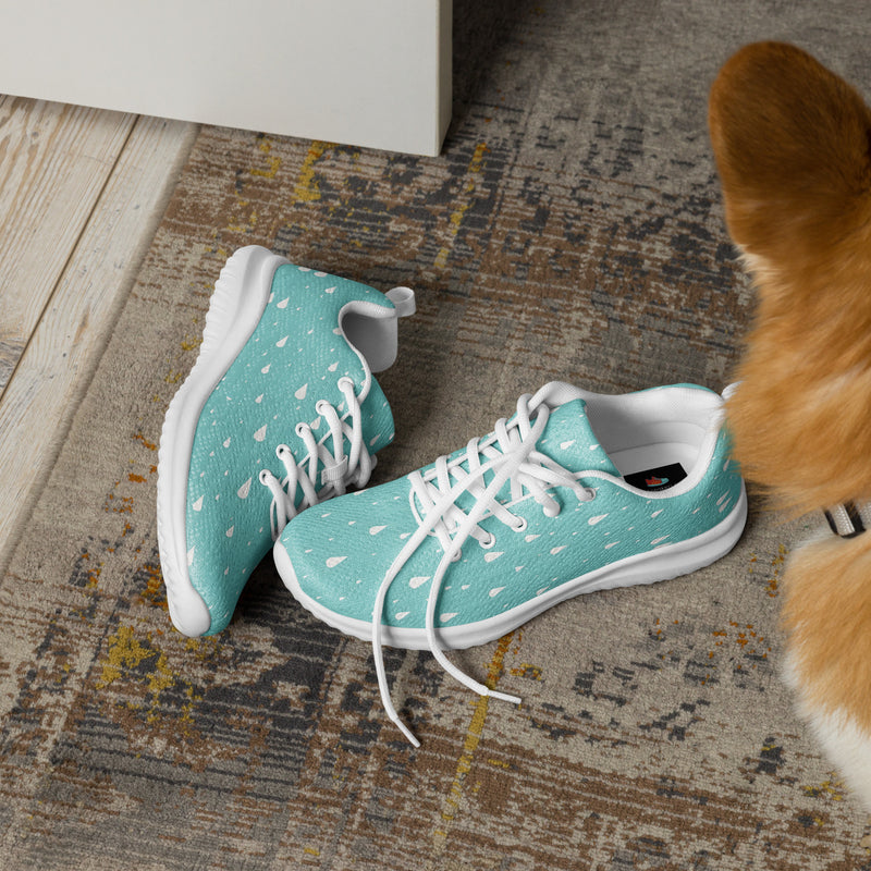Teal Confetti Athletic #94 - Opposite Side | HA!LO Canvas Sneakers