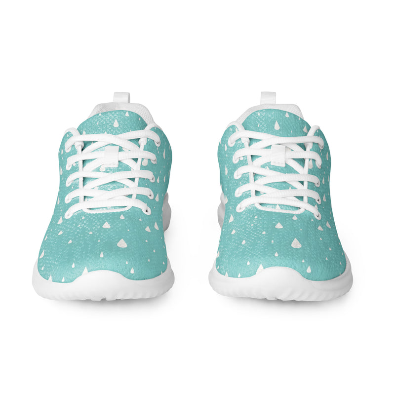 Teal Confetti Athletic #94 - Front View | HA!LO Canvas Sneakers