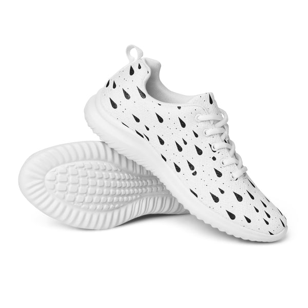 HA!LO Black Brush Stroke — Women's Canvas Athletic Sneaker