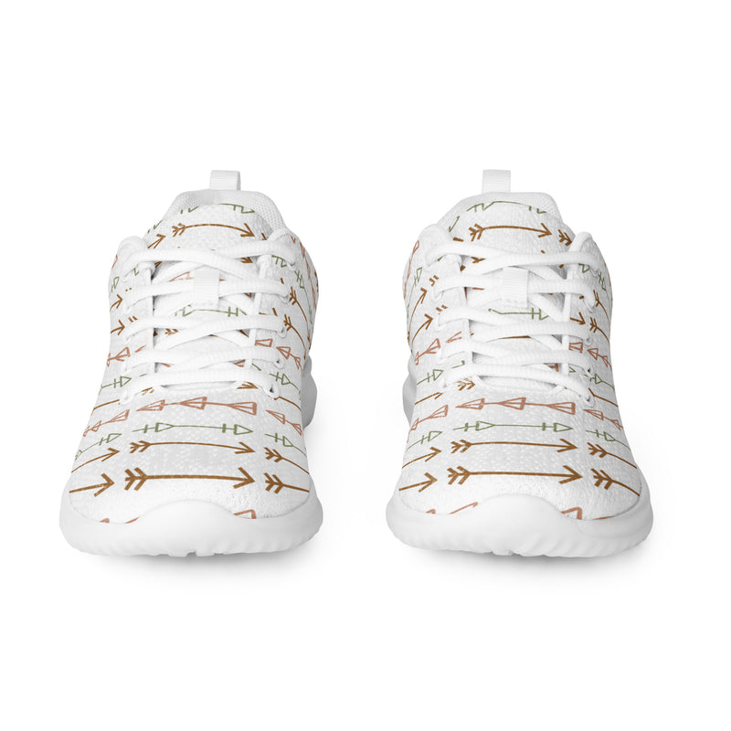 Floral Leaf Doodle Athletic #106 - Front View | HA!LO Canvas Sneakers