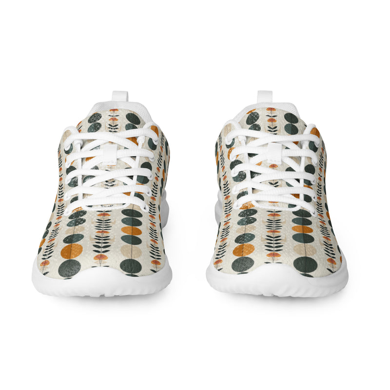 Autumn Dot Stripe Athletic #114 - Front View | HA!LO Canvas Sneakers