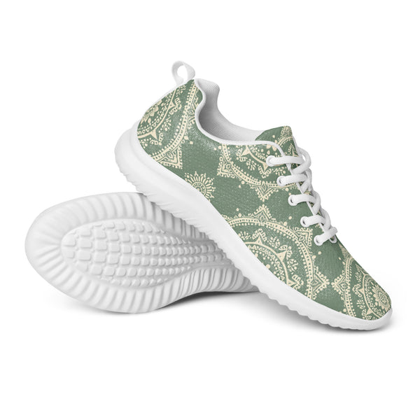 HA!LO Green Botanical — Women's Canvas Athletic Sneaker
