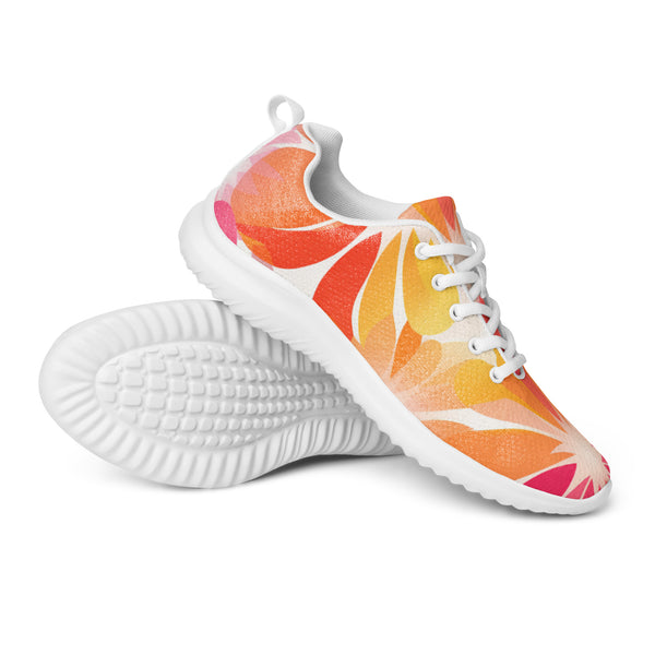 HA!LO Tropical Sunset — Women's Canvas Athletic Sneaker
