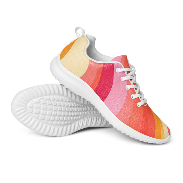 HA!LO Coral Watercolor — Women's Canvas Athletic Sneaker