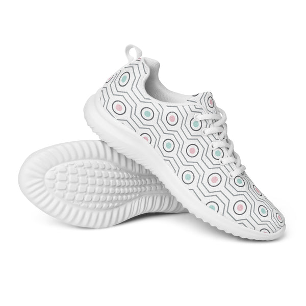 HA!LO Circle Ring Pattern — Women's Canvas Athletic Sneaker